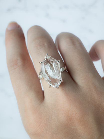 Quartz in Quartz Ring - 1  / cut by CANNA