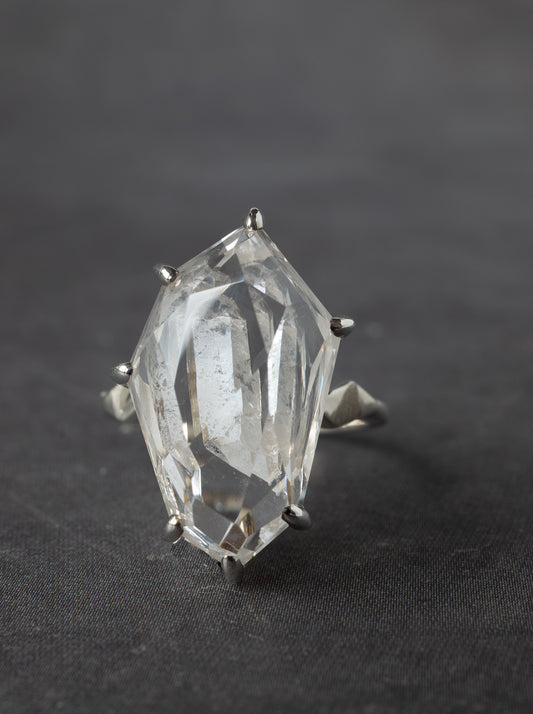 Quartz in Quartz Ring - 1  / cut by CANNA