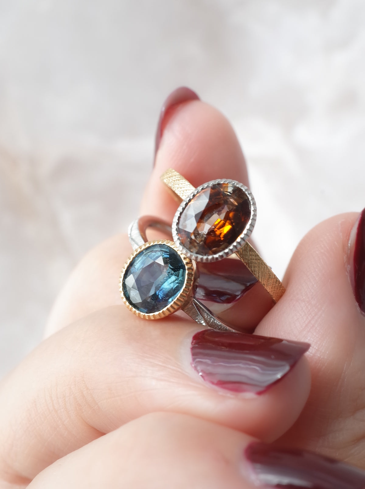 Bi-colour Zircon Ring