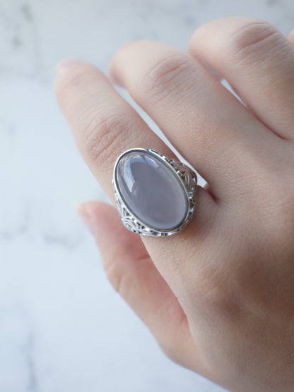 AGAPANTHUS Blue Calcedony Ring