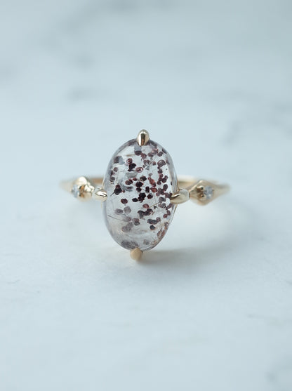 Hematite in Quartz Ring - 3