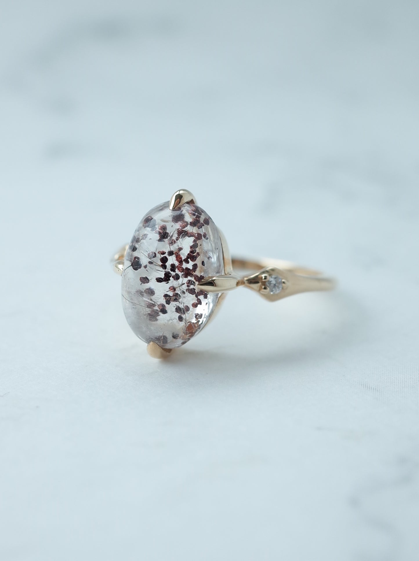 Hematite in Quartz Ring - 3