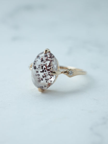 Hematite in Quartz Ring - 3