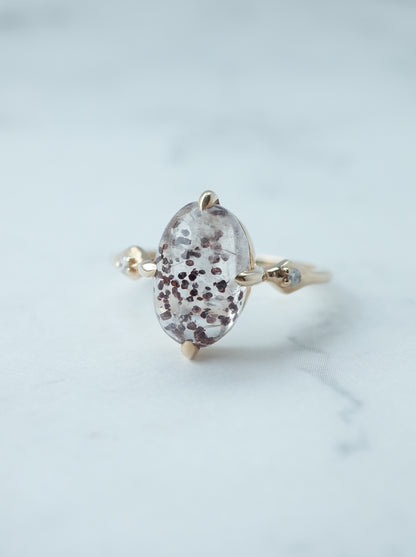 Hematite in Quartz Ring - 3