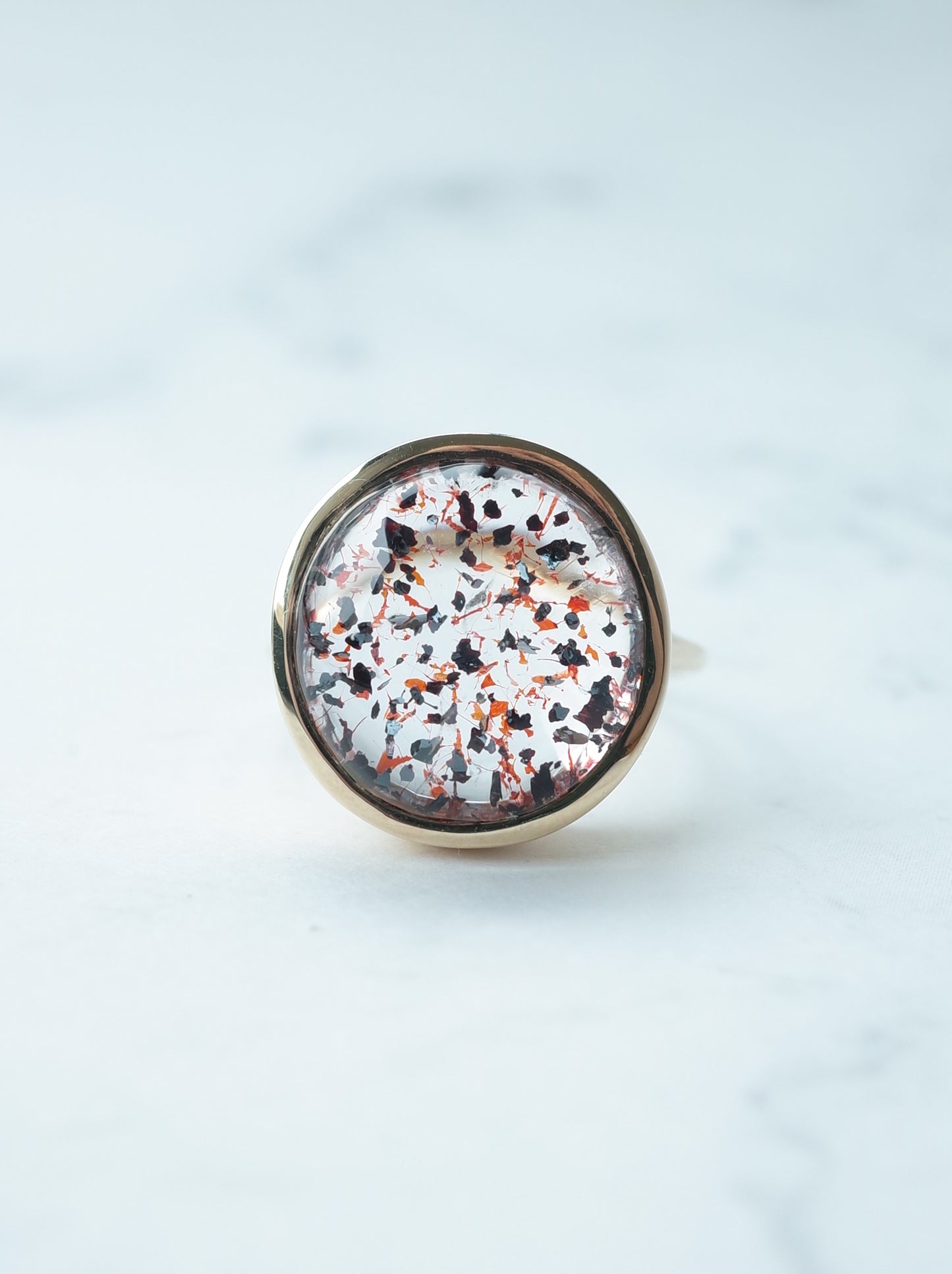 Hematite in Quartz Ring - 2