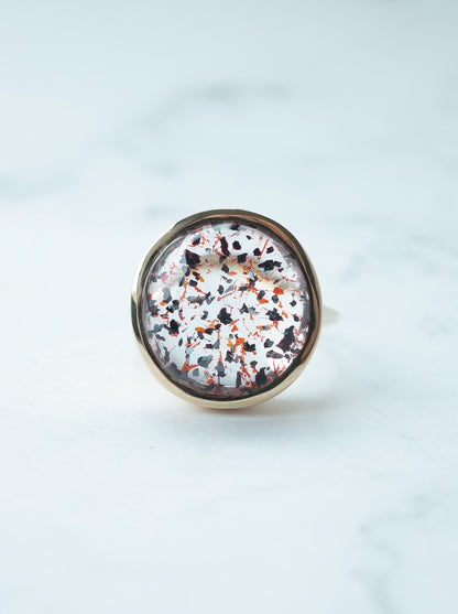 Hematite in Quartz Ring - 2