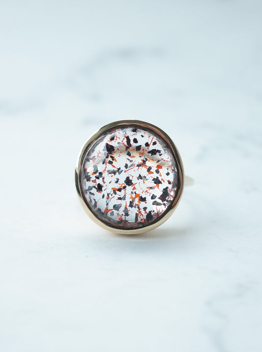 Hematite in Quartz Ring - 2