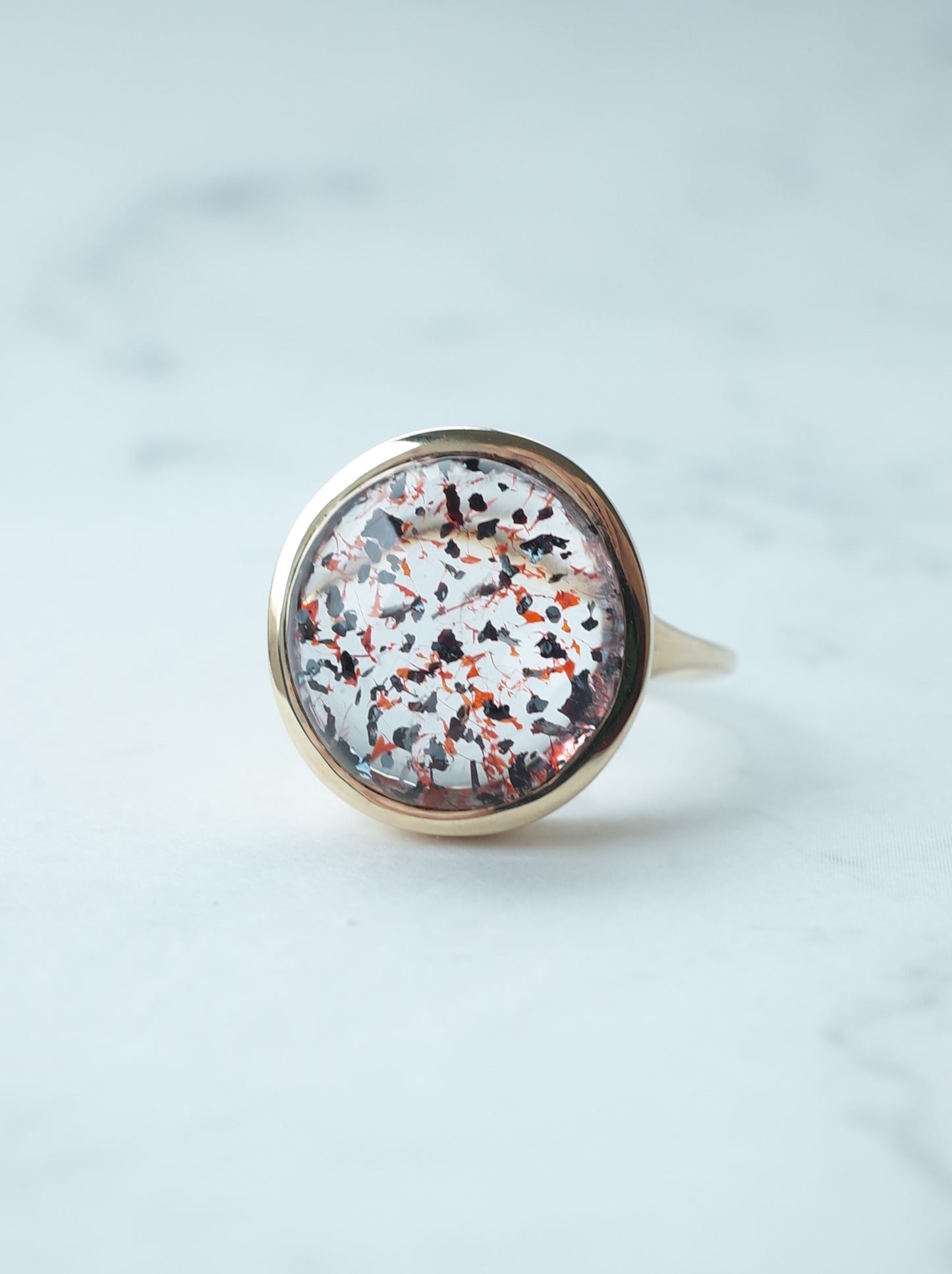 Hematite in Quartz Ring - 2