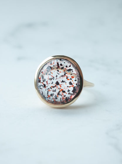 Hematite in Quartz Ring - 2