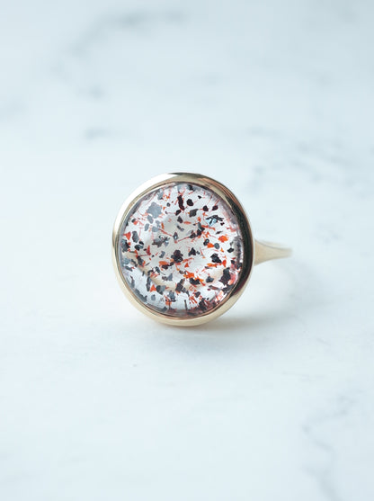 Hematite in Quartz Ring - 2