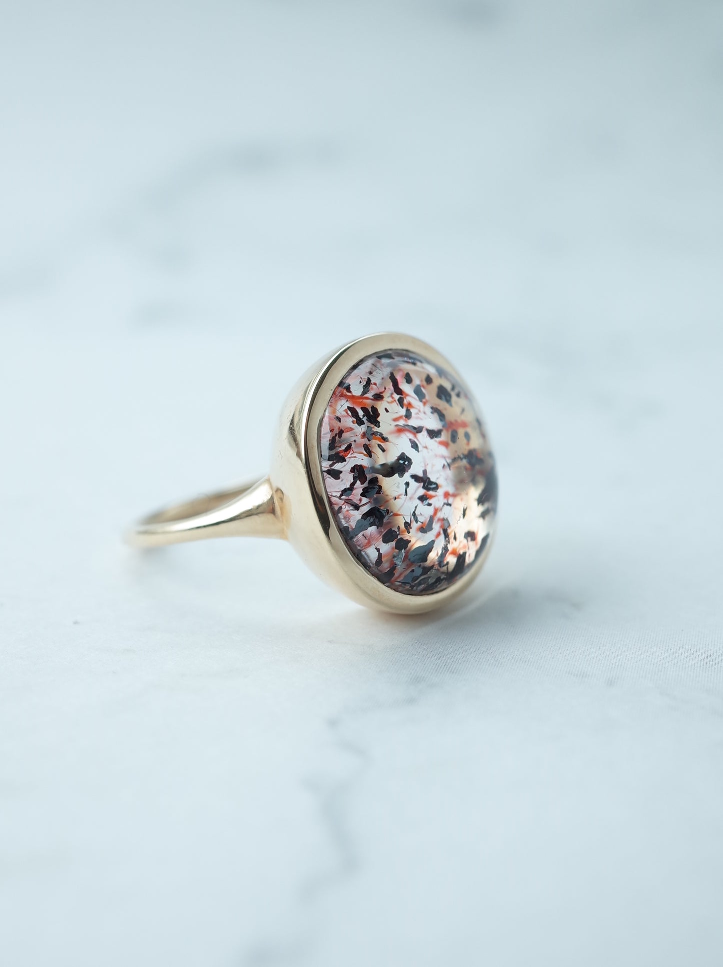 Hematite in Quartz Ring - 2