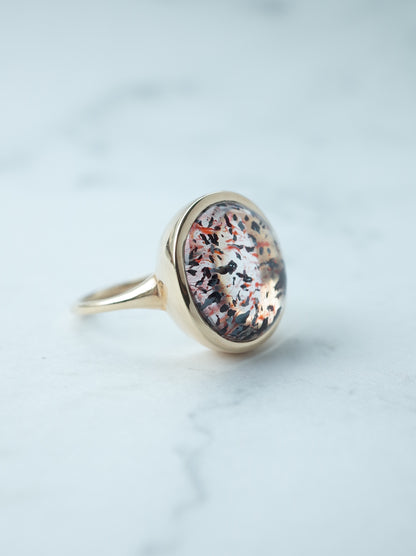 Hematite in Quartz Ring - 2