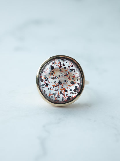 Hematite in Quartz Ring - 2