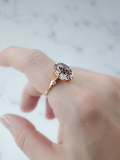 Hematite in Quartz Ring - 3