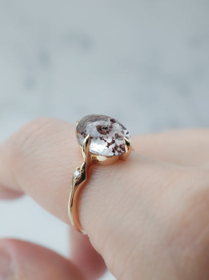 Hematite in Quartz Ring - 3