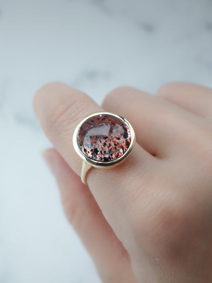 Hematite in Quartz Ring - 2