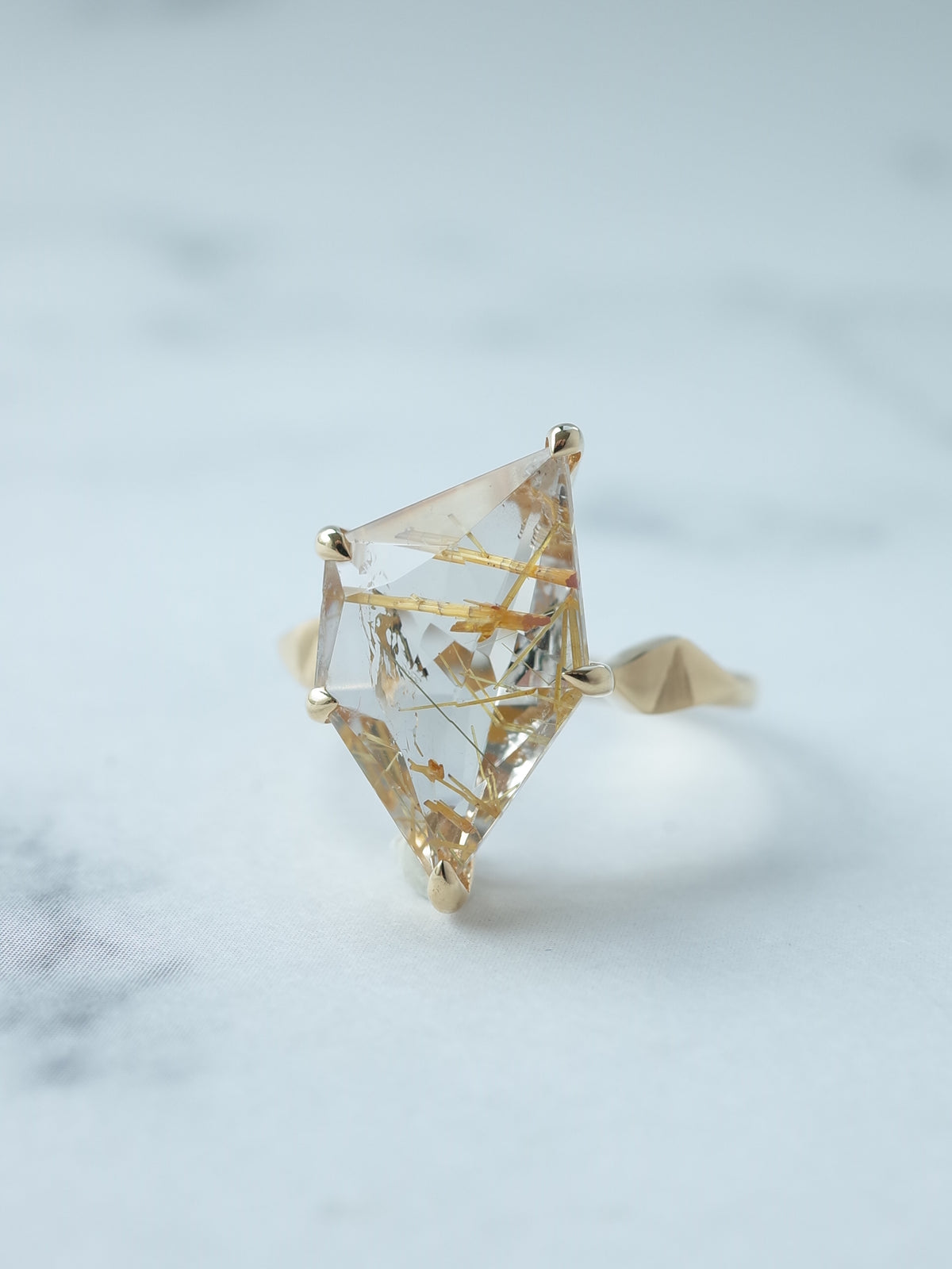 Rutilated Quartz Ring / cut by CANNA – MOEMI SUGIMURA