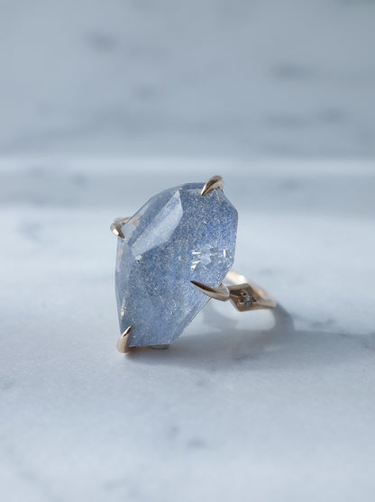 Dumorutierite in Quartz Ring cut by CANNA - 3