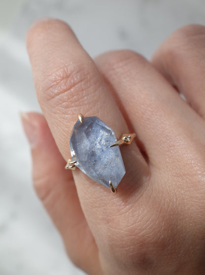 Dumorutierite in Quartz Ring cut by CANNA - 3