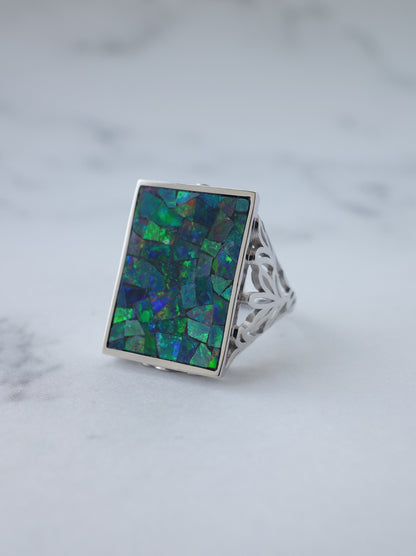AGAPANTHUS Mosaic Opal Ring