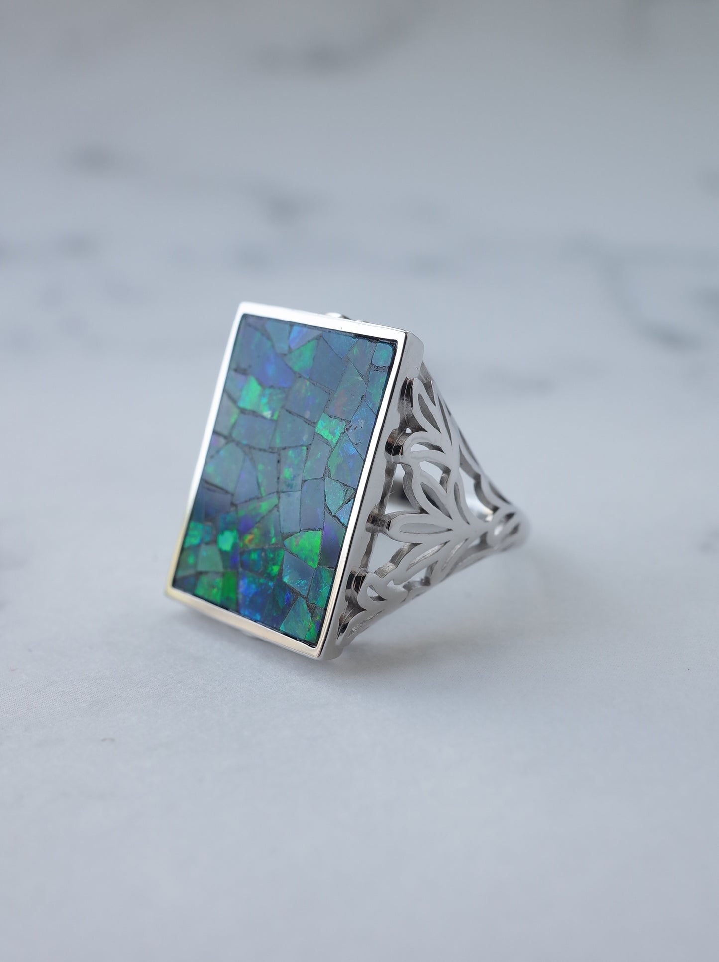 AGAPANTHUS Mosaic Opal Ring