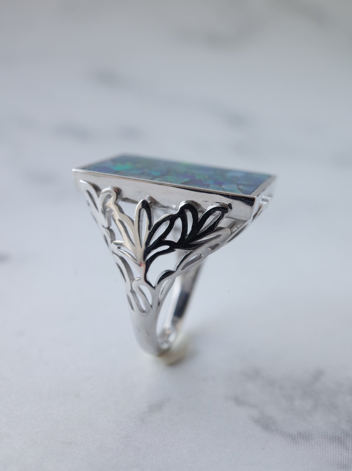 AGAPANTHUS Mosaic Opal Ring