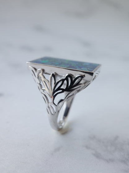 AGAPANTHUS Mosaic Opal Ring