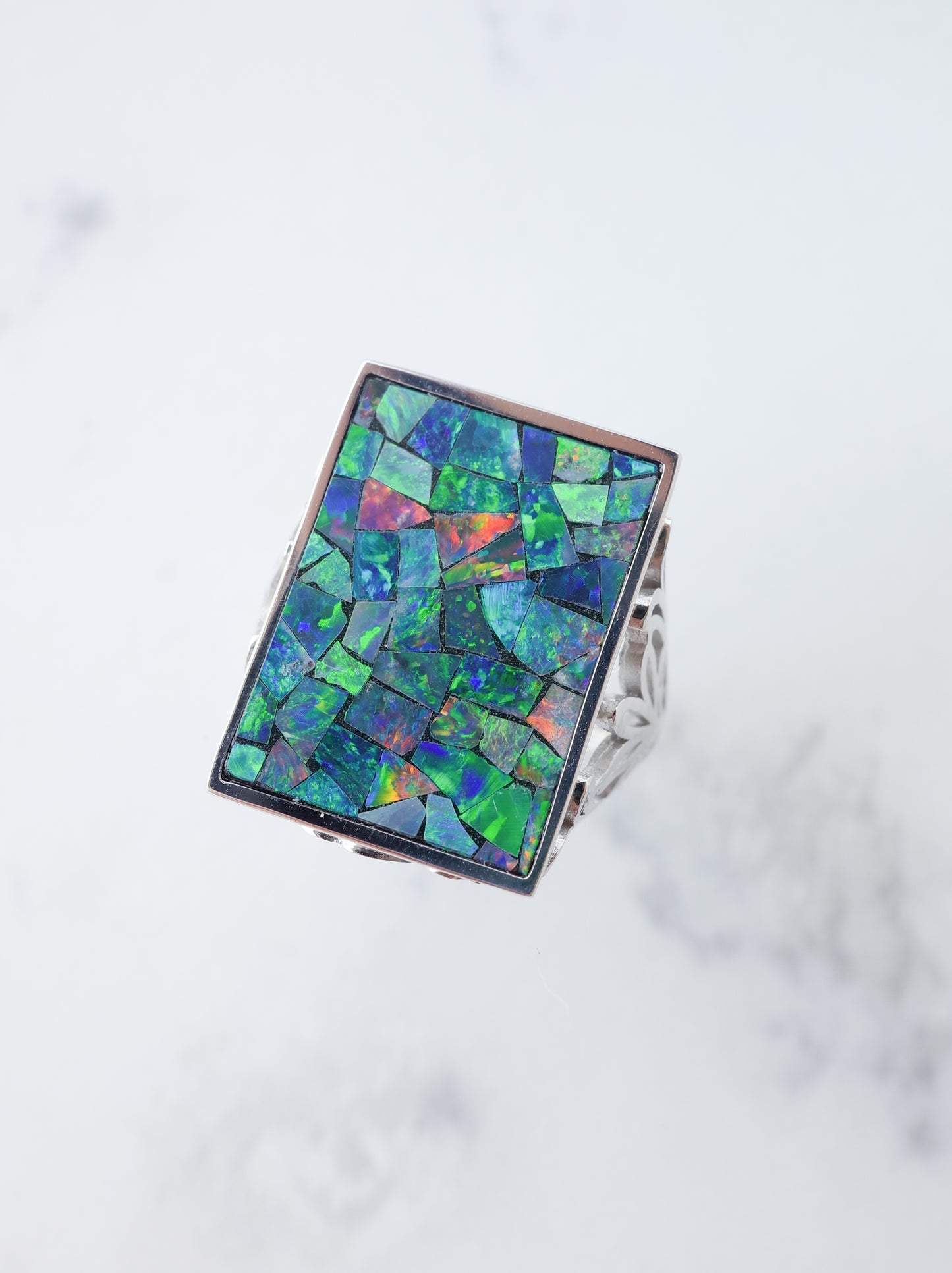 AGAPANTHUS Mosaic Opal Ring