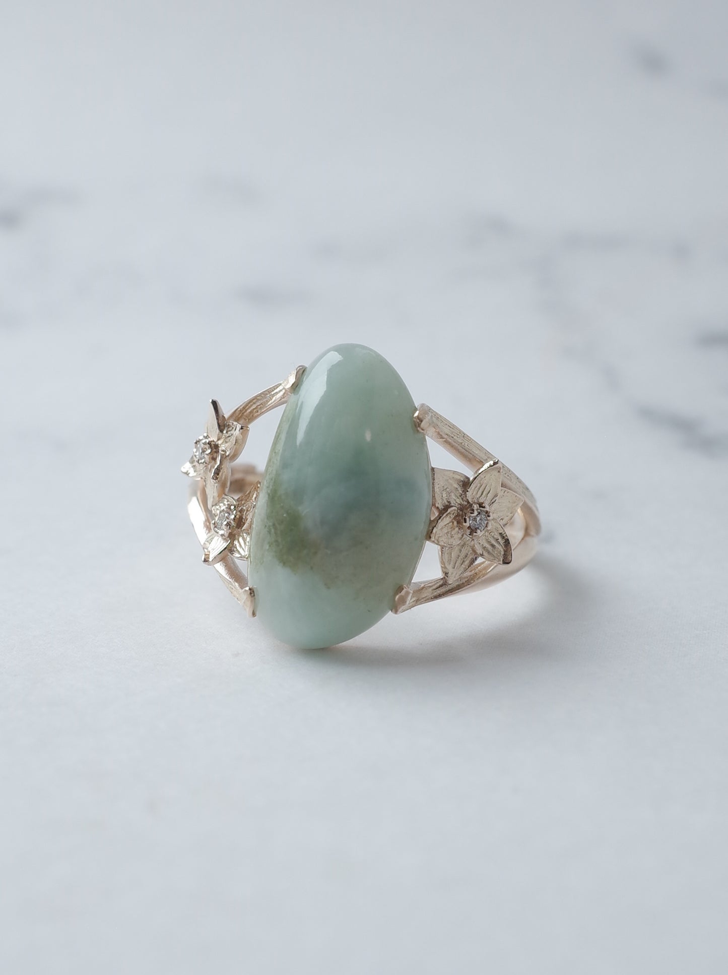 ITOIGAWA Jadeite  DAFFODIL Ring