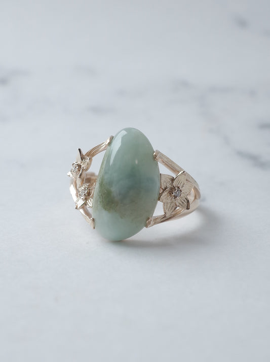 ITOIGAWA Jadeite  DAFFODIL Ring
