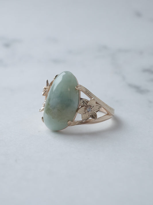 ITOIGAWA Jadeite  DAFFODIL Ring