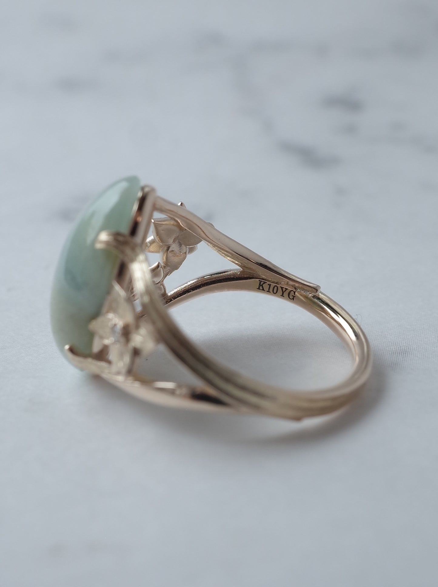 ITOIGAWA Jadeite  DAFFODIL Ring