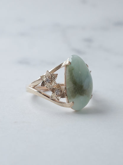 ITOIGAWA Jadeite  DAFFODIL Ring