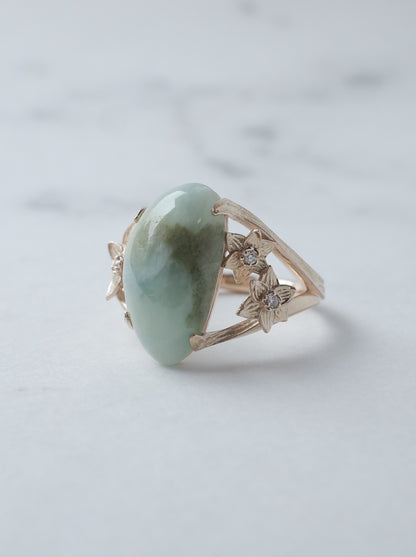 ITOIGAWA Jadeite  DAFFODIL Ring