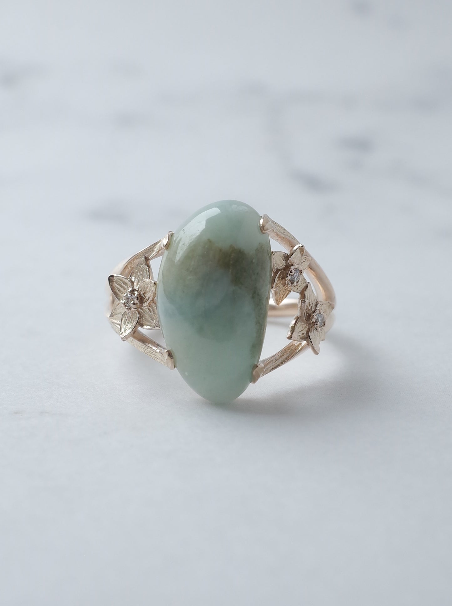 ITOIGAWA Jadeite  DAFFODIL Ring