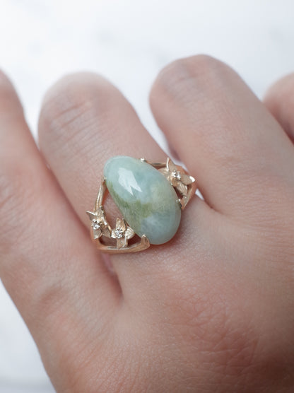 ITOIGAWA Jadeite  DAFFODIL Ring