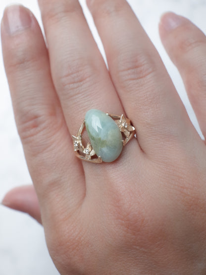 ITOIGAWA Jadeite  DAFFODIL Ring