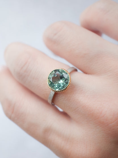 Hematite in Emerald Ring