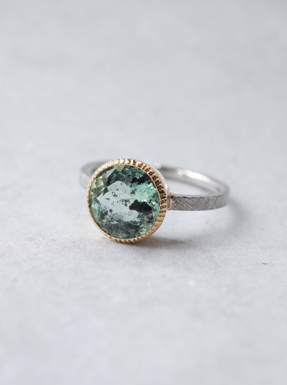 Hematite in Emerald Ring