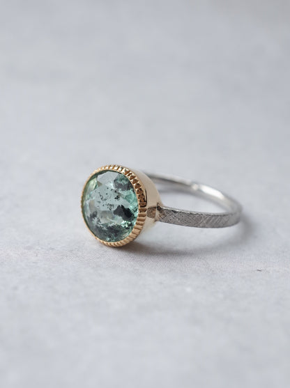 Hematite in Emerald Ring