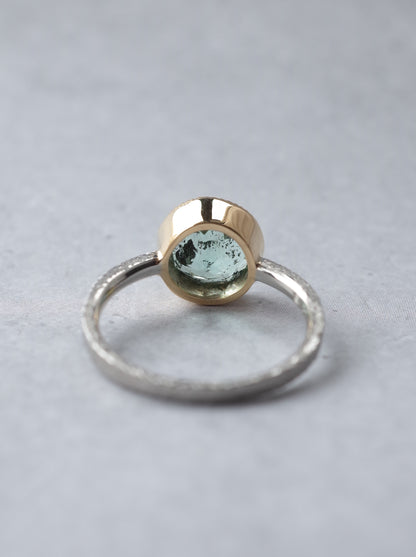 Hematite in Emerald Ring