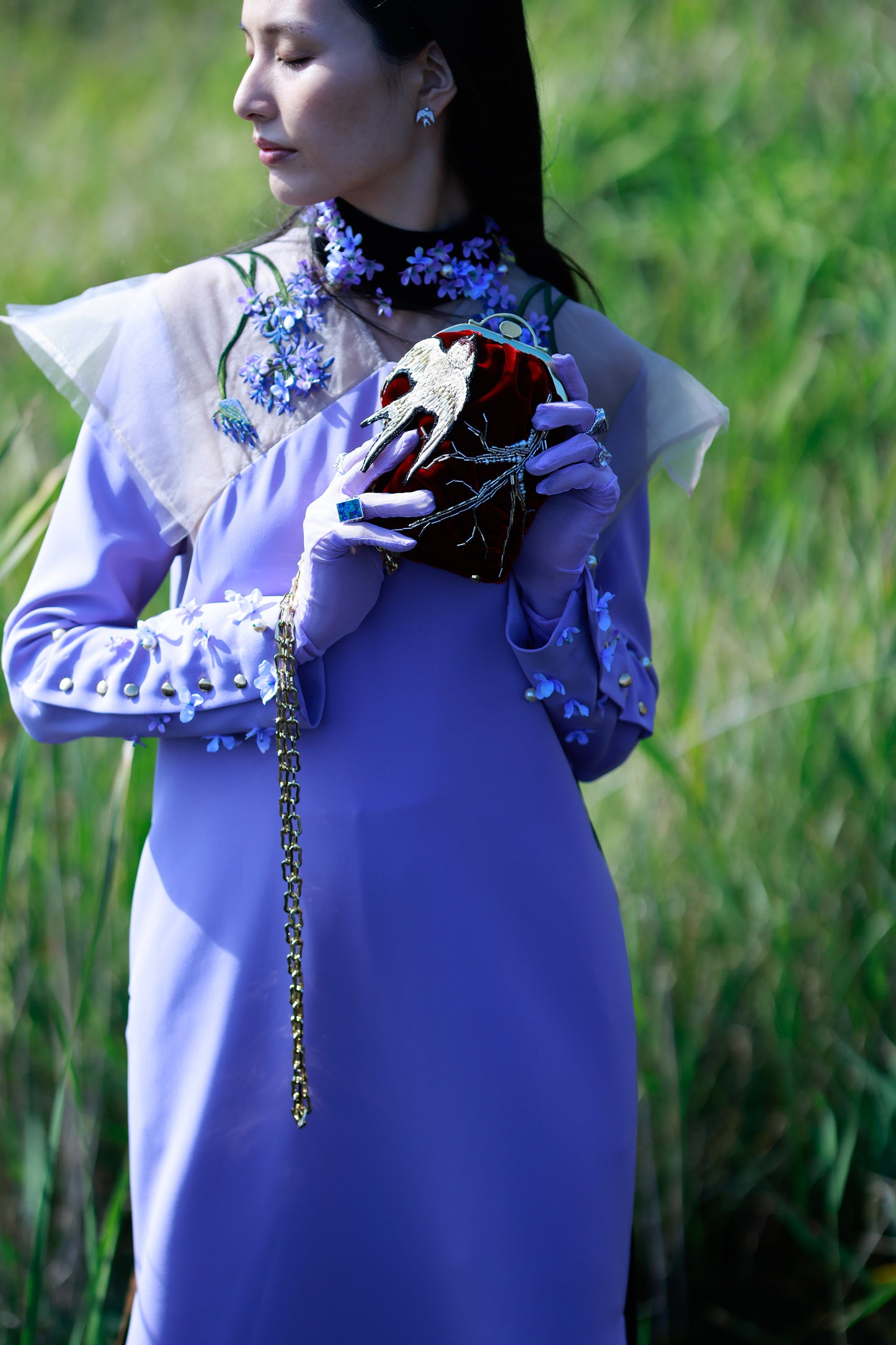 SWALLOW stud earrings