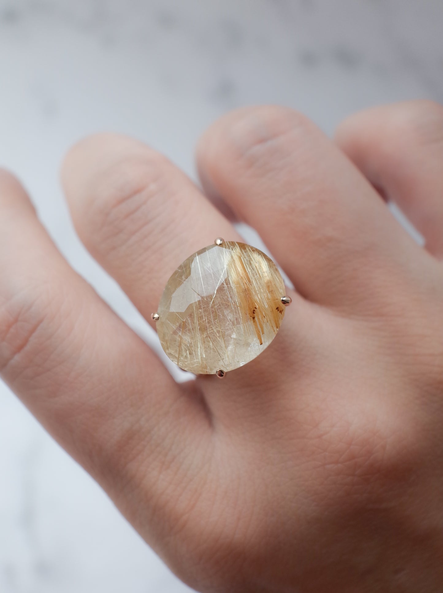 Rutilated Quartz Ring cut by CANNA - s2