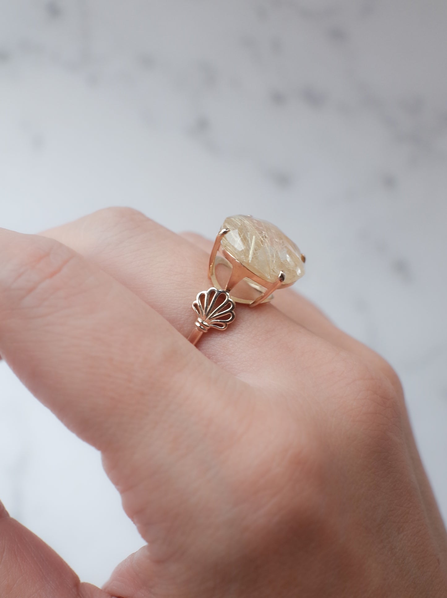 Rutilated Quartz Ring cut by CANNA - s2