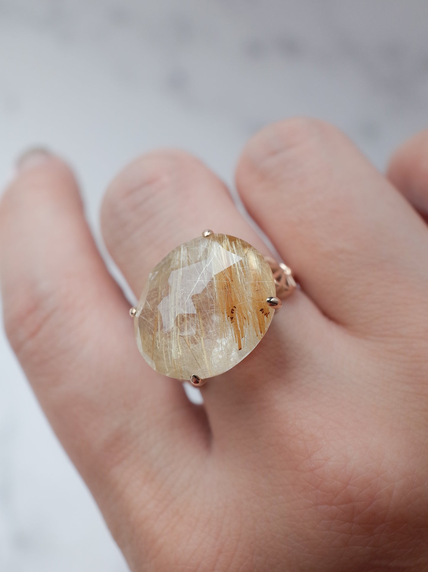 Rutilated Quartz Ring cut by CANNA - s2