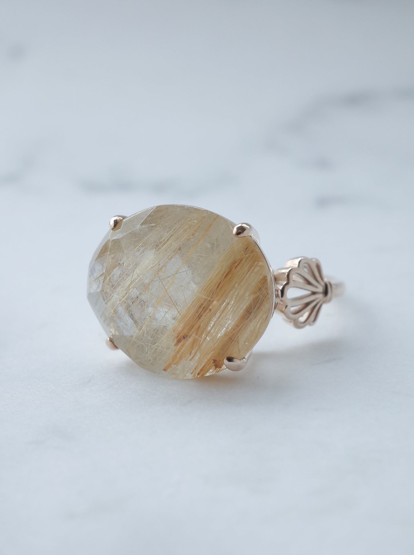 Rutilated Quartz Ring cut by CANNA - s2