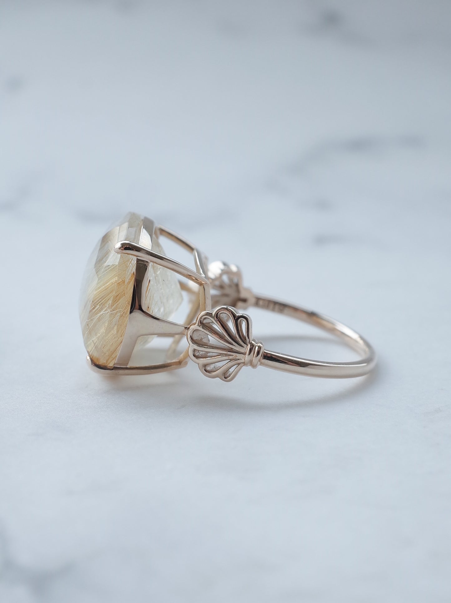 Rutilated Quartz Ring cut by CANNA - s2