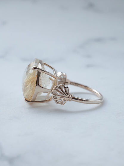 Rutilated Quartz Ring cut by CANNA - s2
