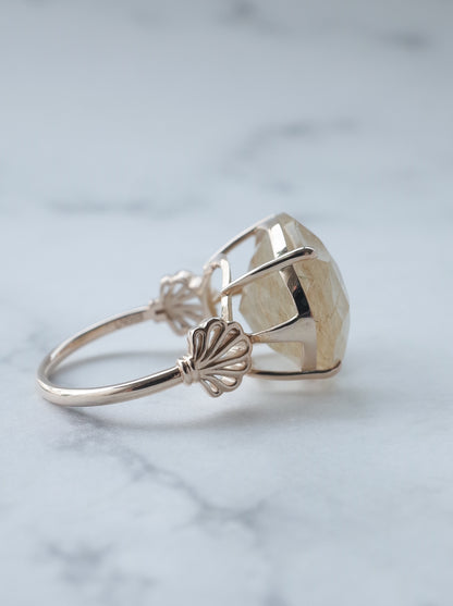 Rutilated Quartz Ring cut by CANNA - s2