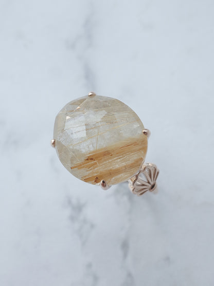 Rutilated Quartz Ring cut by CANNA - s2